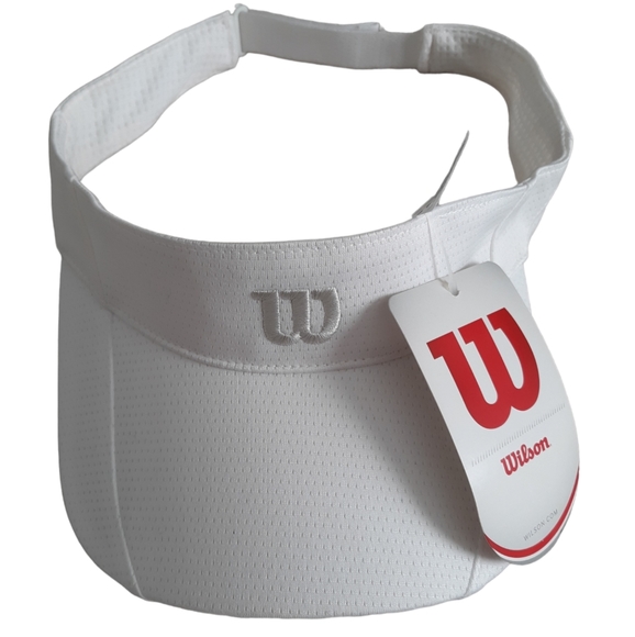 Wilson Accessories - NWT Wilson OS Rush Knit Ultralight White Visor 2013